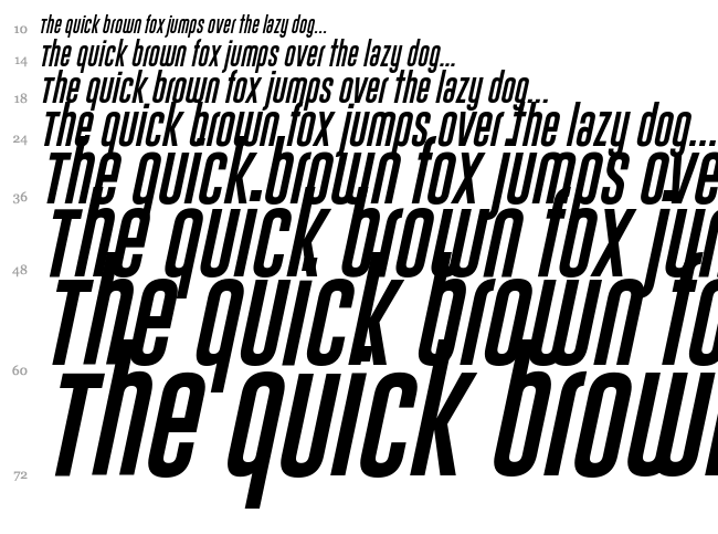 Gobold font waterfall